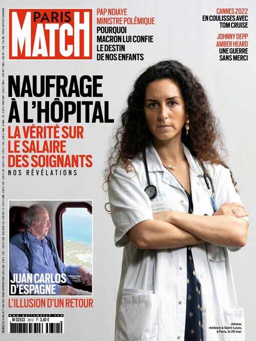 Cover image for Paris Match: No. 3812
